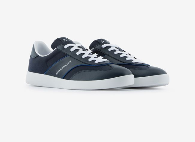 Giày Armani Exchange Brand Logo 'Dark Blue' 17179292OA - Ảnh 3