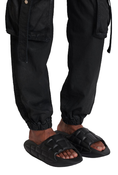 Dép Balmain B-it Mules 'Black' XM0VL299LWCN0PA - Ảnh 5