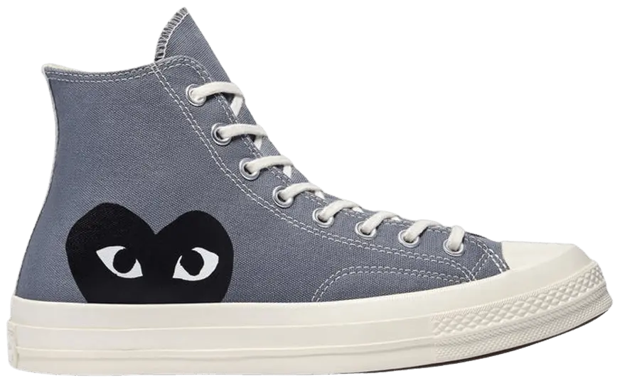 Giày Converse Comme des Garçons PLAY x Chuck 70 High 'Steel Gray' 171847C