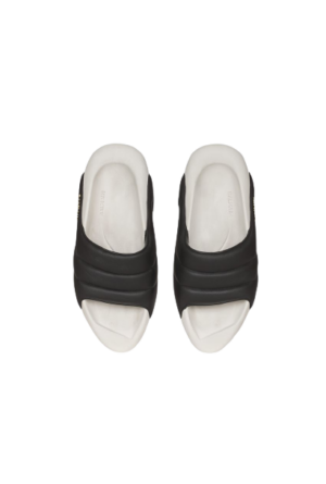 Alternative view of Dép Balmain B-it Mules 'Black And White' XM0VL299LPQP0PA