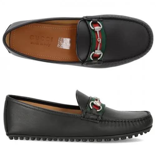 Alternative view of Giày Gucci Leather Loafers Moccasins Black 450892-A9L60-1098