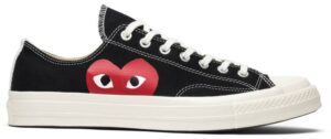 Giày Comme des Garçons Play x Chuck 70 Low 'Black White' 150206C