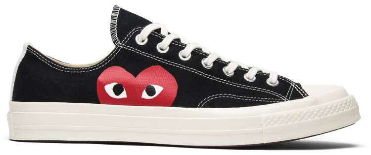 Giày Comme des Garçons Play x Chuck 70 Low 'Black White' 150206C