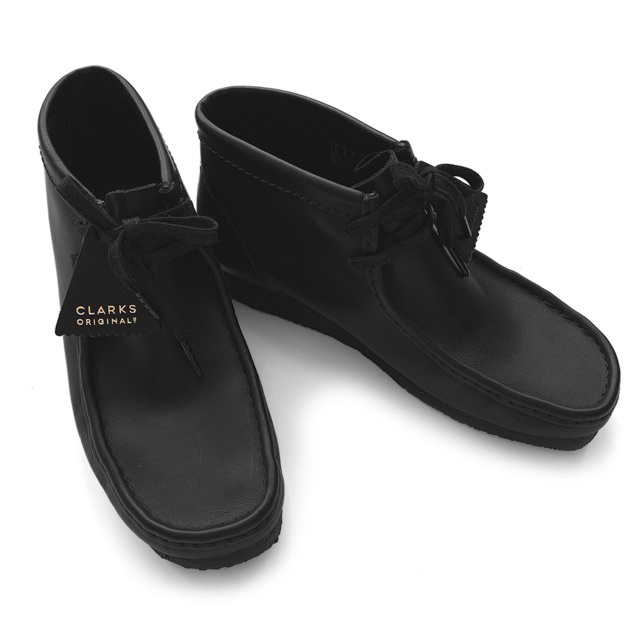 Giay Clarks Wallabee Boot 'Black' 261-55512