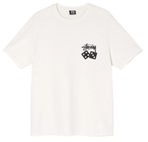 Áo Stussy Dice Pigment Dyed Tee Cream