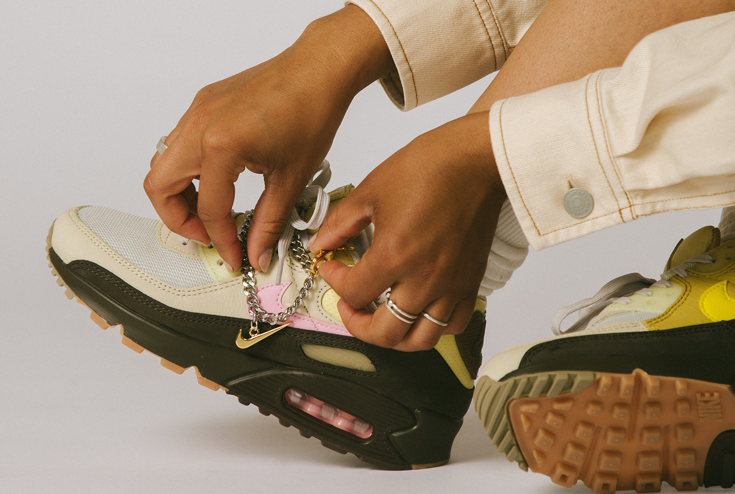 Giày Nike Wmns Air Max 90 'Cuban Link' CZ0469-200 - Ảnh 5