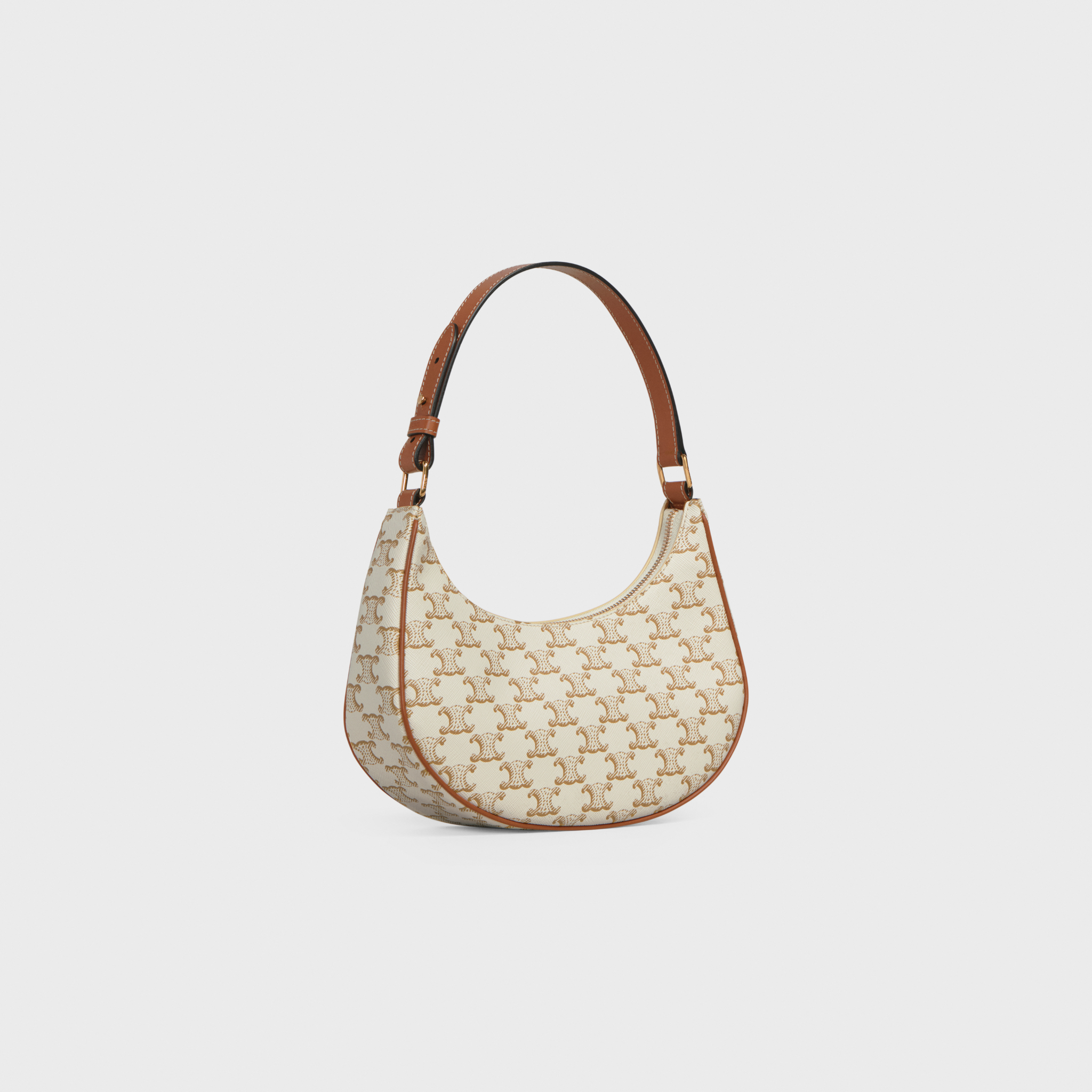 Túi Celine Ava Bag In Triomphe Canvas And Calfskin White 193952BZJ-01BC - Ảnh 2