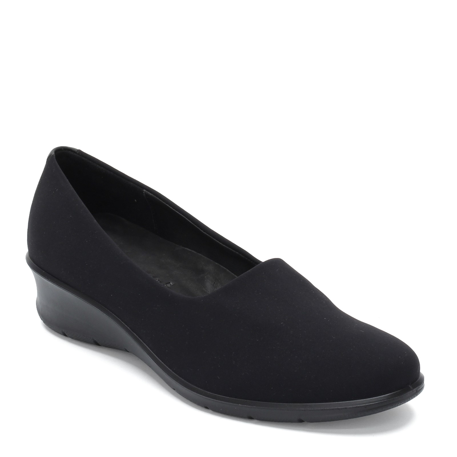Giay Ecco Felicia Stretch Slip On Shoes Black 217043-51052