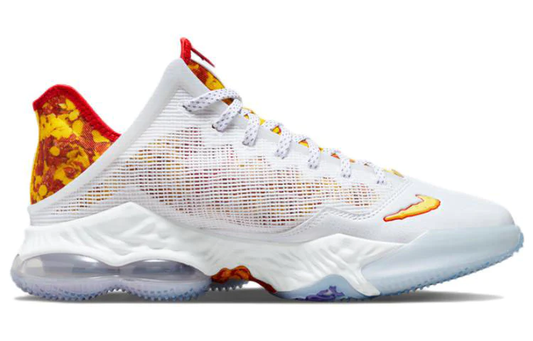 Giày Nike LeBron 19 Low Magic Fruity Pebbles 'White' DQ8343-100 - Ảnh 4