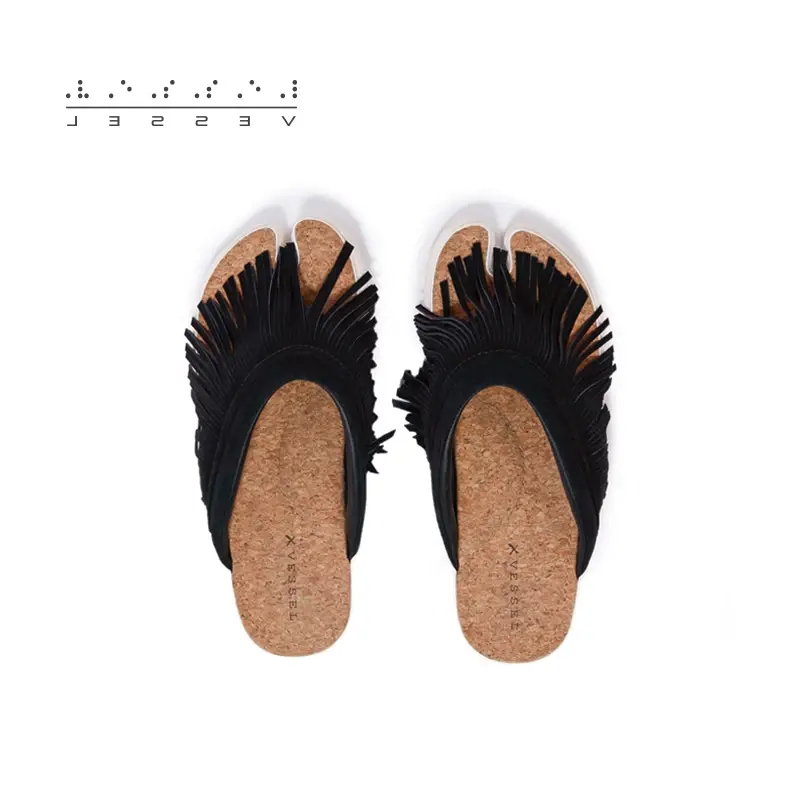 Dép xVESSEL Tassel Toe Slides - Ảnh 3