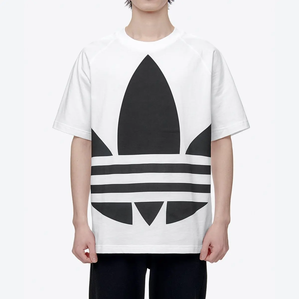 Alternative view of Áo Adidas Big Trefoil Boxy Tee White FM9903