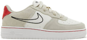 Giày Nike Air Force 1 LV8 S50 GS 'Light Stone University Red' DB1561-100