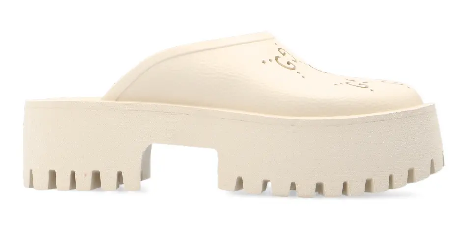 Dép Gucci Wmns Platform Perforated G Sandal 663577-JFB00-9022