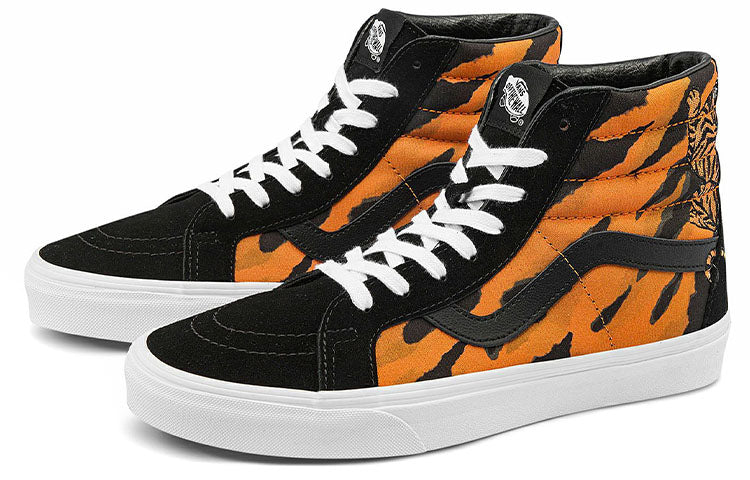 Giày Vans SK8-Hi Reissue Tiger 'Black Orange' VN0A2XSBORA - Ảnh 2