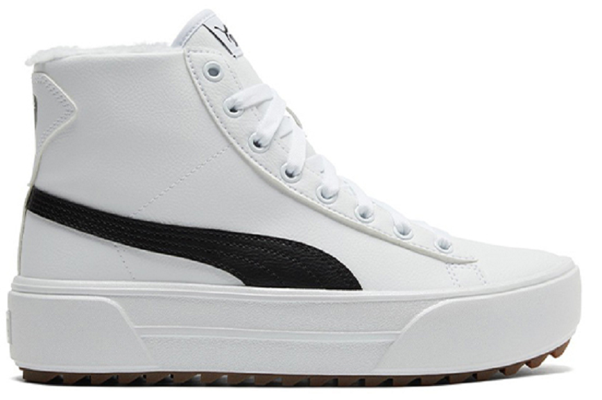 Giay Puma Kaia Mid Fur Black White 385341-02