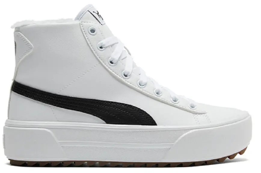 Giay Puma Kaia Mid Fur Black White 385341-02