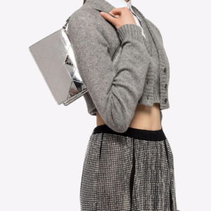 Tui Prada Brushed Cleo Shoulder Bag 'Silver' 1BC155-2D0F-F0118-V-OSM