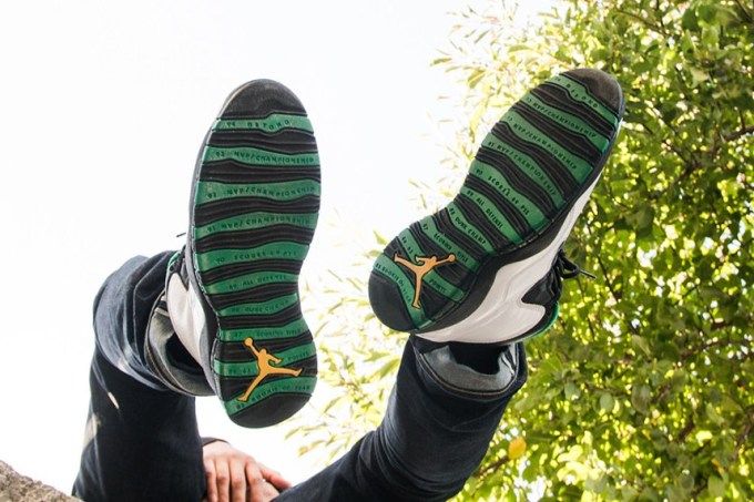 Giày Nike Air Jordan 10 'Seattle Supersonics' 310805-137 - Ảnh 2