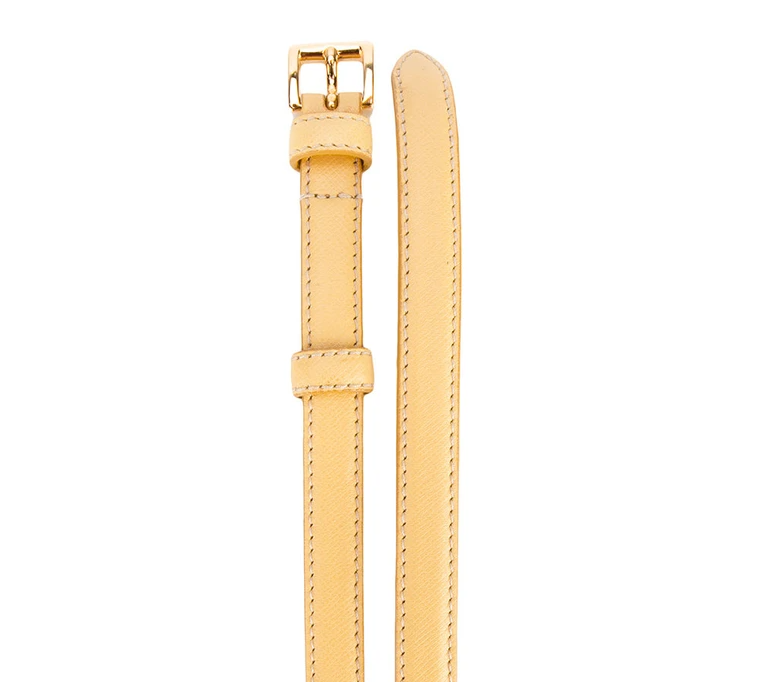 Thắt Lưng Prada Belt Yellow Saffiano 1C4698053F0032 - Ảnh 2
