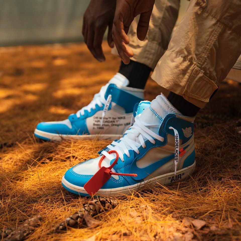 Giày Nike Air Jordan 1 x Off-White 'University Blue' AQ0818-148 - Ảnh 3