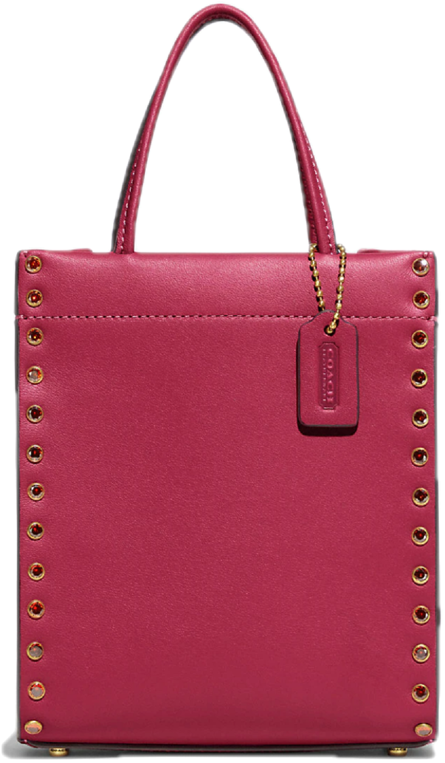 Tui Coach Mini Cashin Tote Crystal Rivets 'Hyacinth' CE729-B4BH1