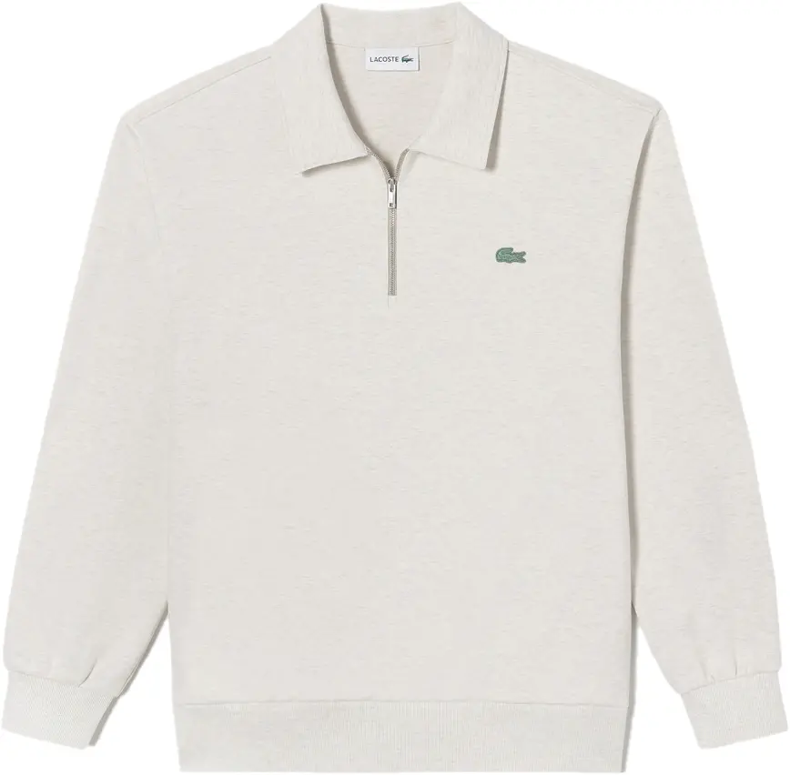 Ao Lacoste Color Croc Collar Half Zip-up Sweatshirt 'Beige' SH222E-53G-CB8