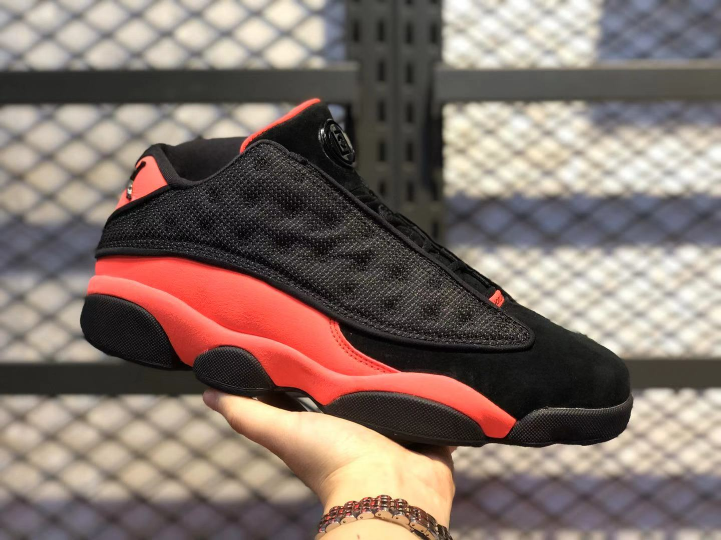 Giày Nike CLOT x Air Jordan 13 Retro Low 'Infra-Bred' AT3102-006 - Ảnh 4