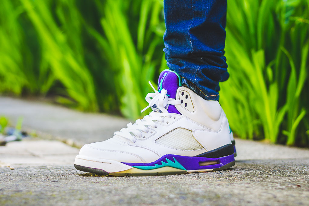 Giày Nike Air Jordan 5 Retro 'Grape' 2013 136027-108 - Ảnh 6