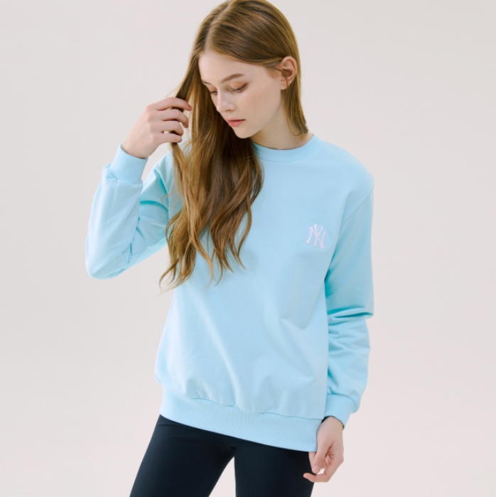 Áo MLB Sweater NY Mint 31MT03011-50T - Ảnh 5