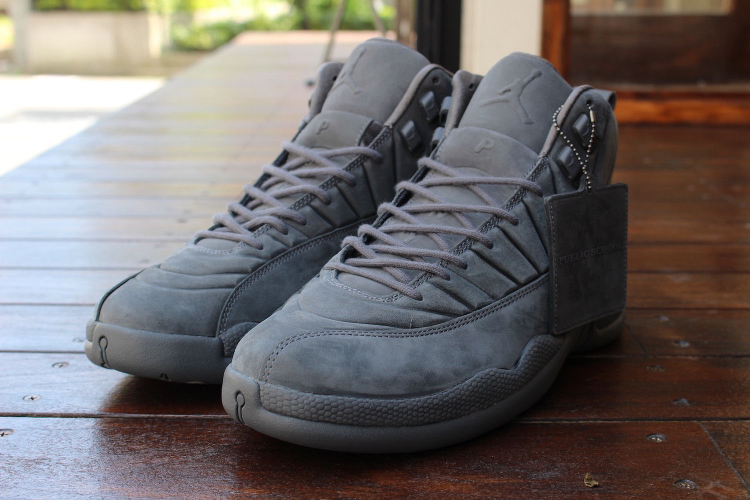 Giày Nike PSNY x Air Jordan 12 Retro 'Dark Grey' 130690-003 - Ảnh 5
