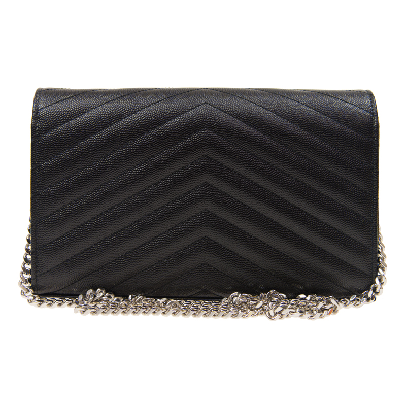 Tui Saint Laurent Cassandre Wallet 'Silver Black' 377828-BOW02-1000