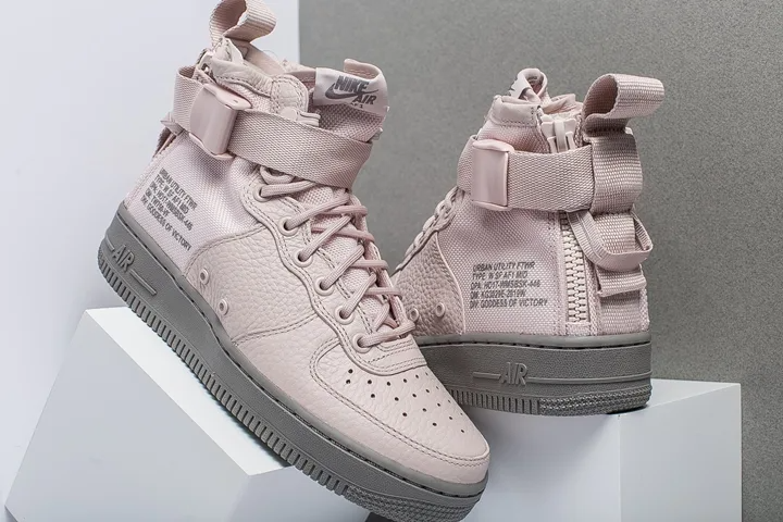 Giày Nike Wmns SF Air Force 1 Mid 'Siltstone Red' AA3966-600 - Ảnh 6
