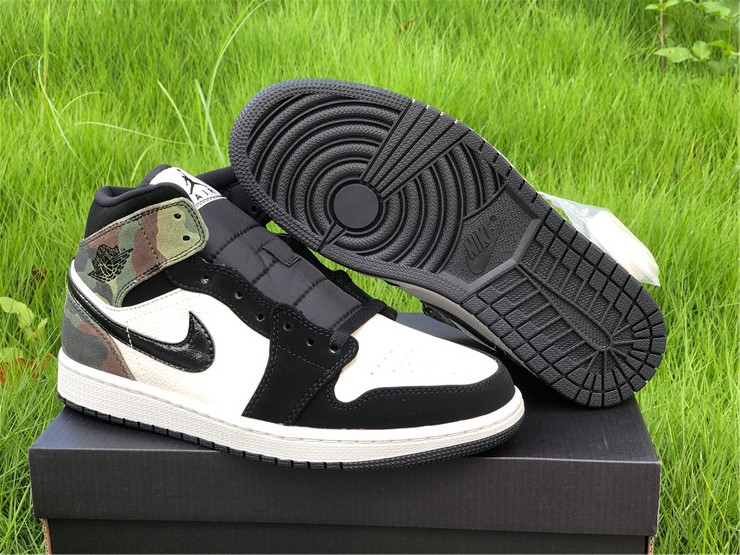 Giày Nike Air Jordan 1 Mid 'Camo' (2020) CW5490-001 - Ảnh 7