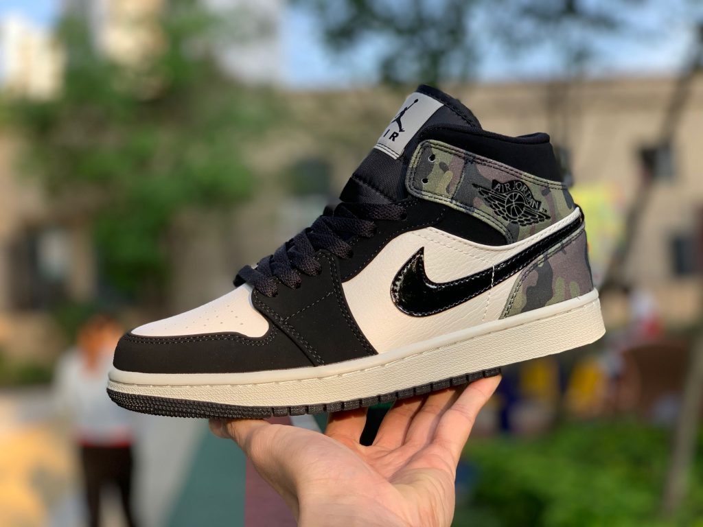 Giày Nike Air Jordan 1 Mid 'Camo' (2020) CW5550-001 - Ảnh 5
