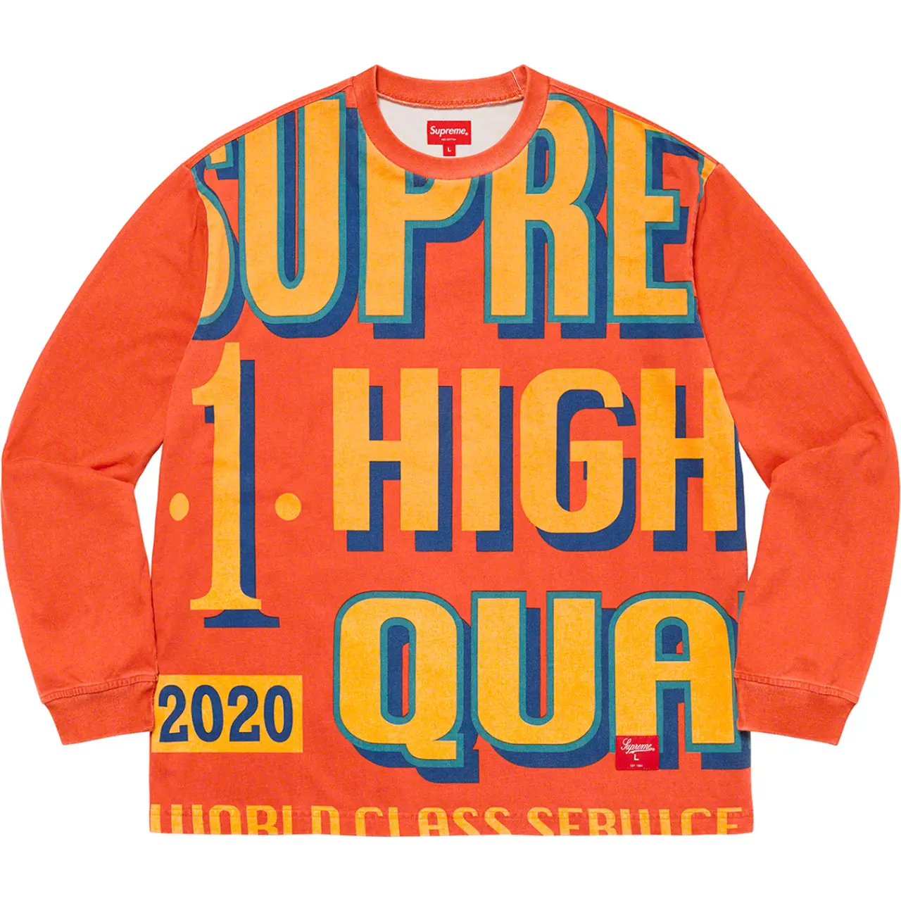 Alternative view of Áo Supreme World Class LS Top Orange SUP-WOCLTOG