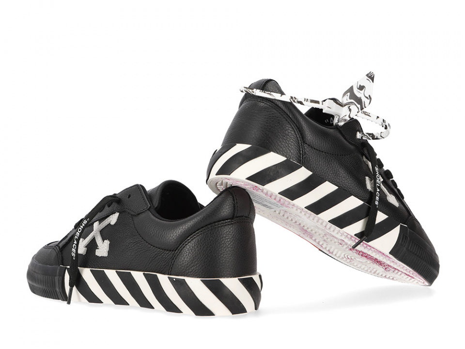 Giày Off-White Vulc Sneaker Low 'Black White' OMIA085E20LEA001-1001 - Ảnh 5