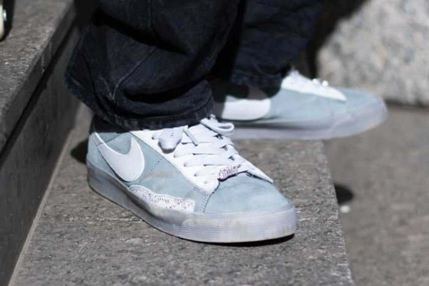 Giày Nike SB Blazer Low QS x FPAR 'Cool Grey' DN3754-001 - Ảnh 3