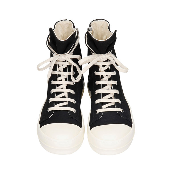 Giày Rick Owens Black High Top Sneakers DU21S2800 - Ảnh 3