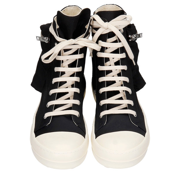 Giày Rick Owens Black High Top Sneakers DU21S2801 - Ảnh 3