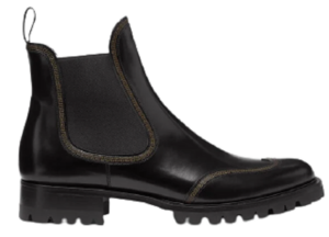 Giày Versace Leather Chelsea Boots Black 1000777-D9VAC-1B000