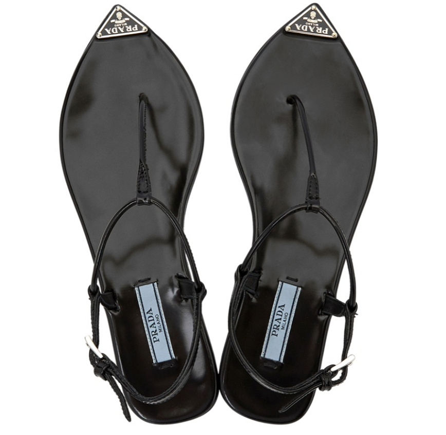 Dép Prada Logo Brushed 'Black' 1Y881M-055-F0002 - Ảnh 6