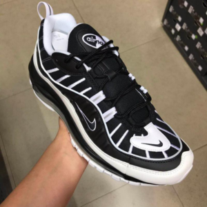 Alternative view of Giày Nike Air Max 98 'White Black' 640744-010