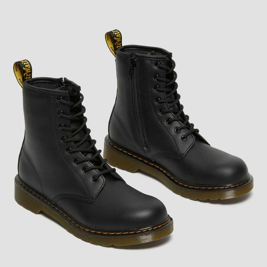Giày Dr.Martens Youth 1460 Softy T Leather Lace Up 'Black' 21975001 - Ảnh 3