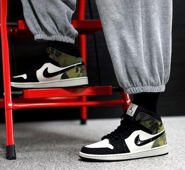 Giày Nike Air Jordan 1 Mid 'Camo' (2020) CW5550-001 - Ảnh 2