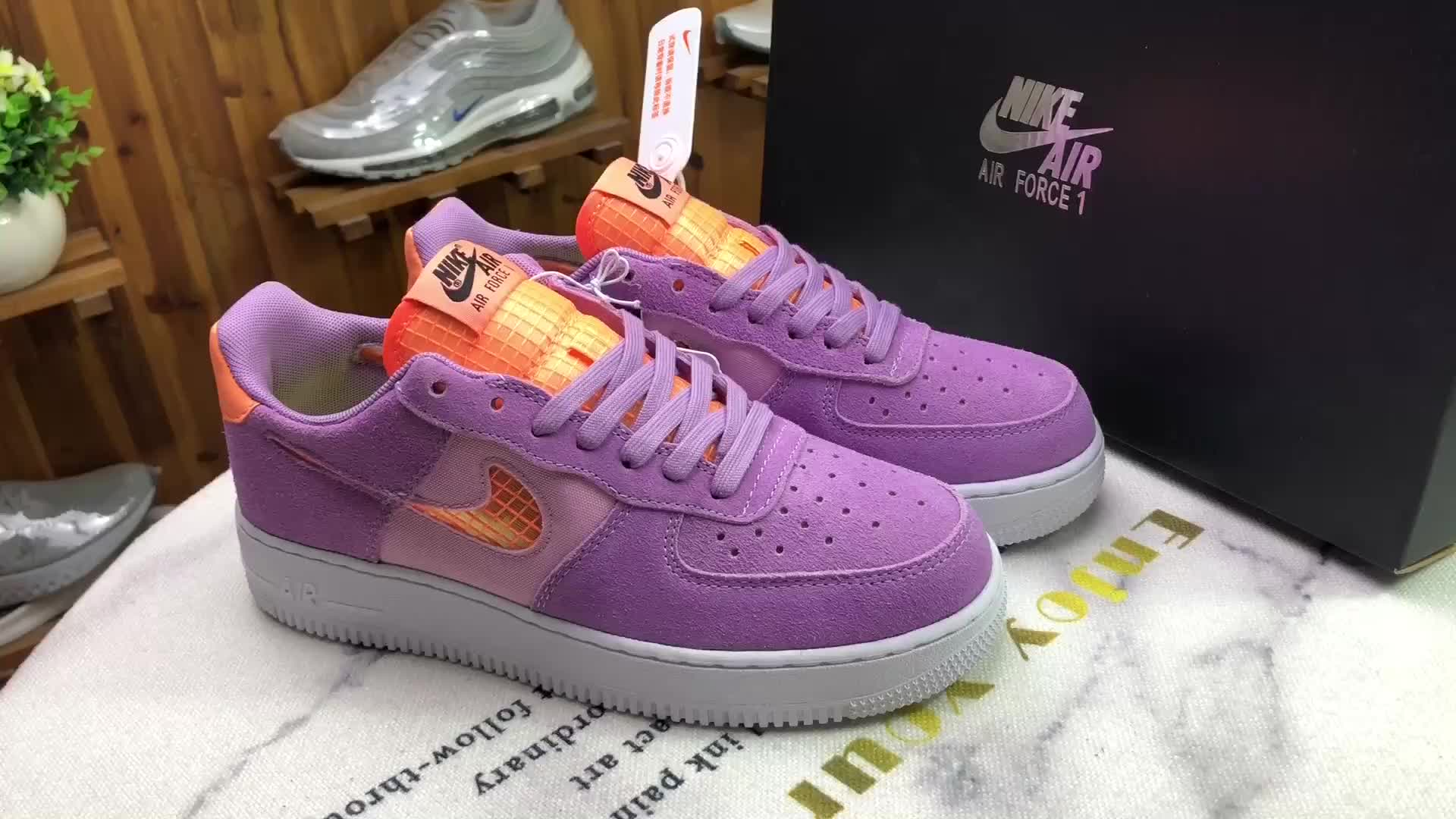 Giày Nike Air Force 1 Violet Star CJ1647-500 - Ảnh 5