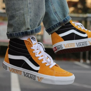Giay Vans Sk8-Hi 'Check Sunflower' VN0A4BV6SXY