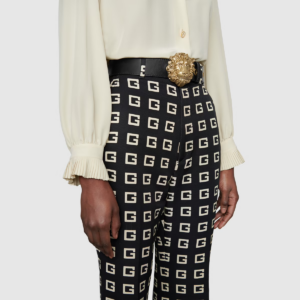 Alternative view of Thắt Lưng Gucci Women's Lion Head Buckle Belt Black 623163-0YA0V-1000