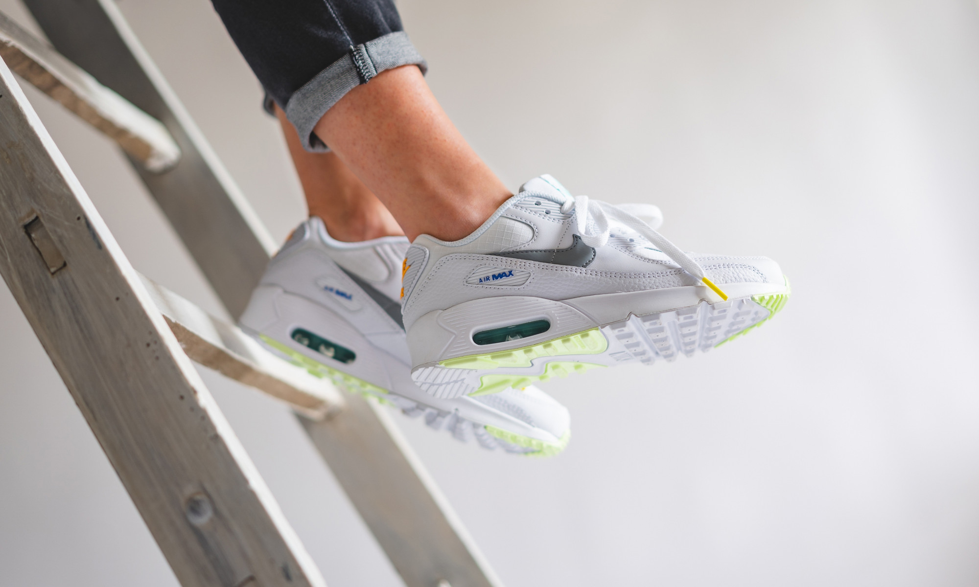 Giày Nike Air Max 90 GS 'White' CZ5868-100 - Ảnh 5