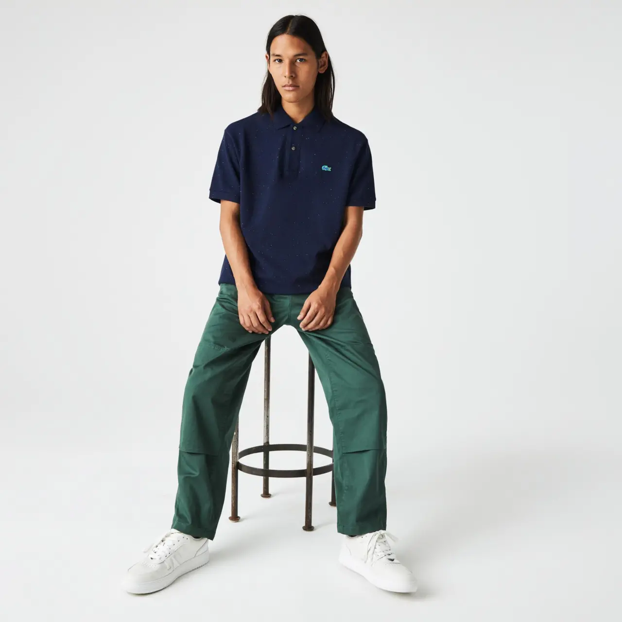 Ao Lacoste Classic Fit Speckled Print 'Navy Blue' PH2363-7CG