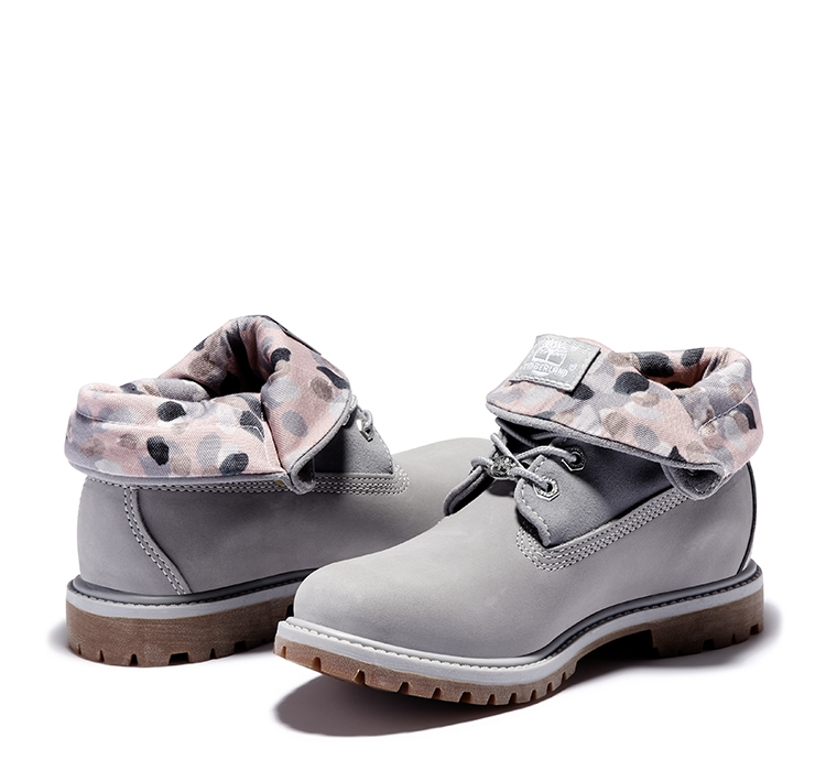 Giày Timberland Wmns Mid Grey Nubuck Leather Boot A2MEJ050 - Ảnh 2